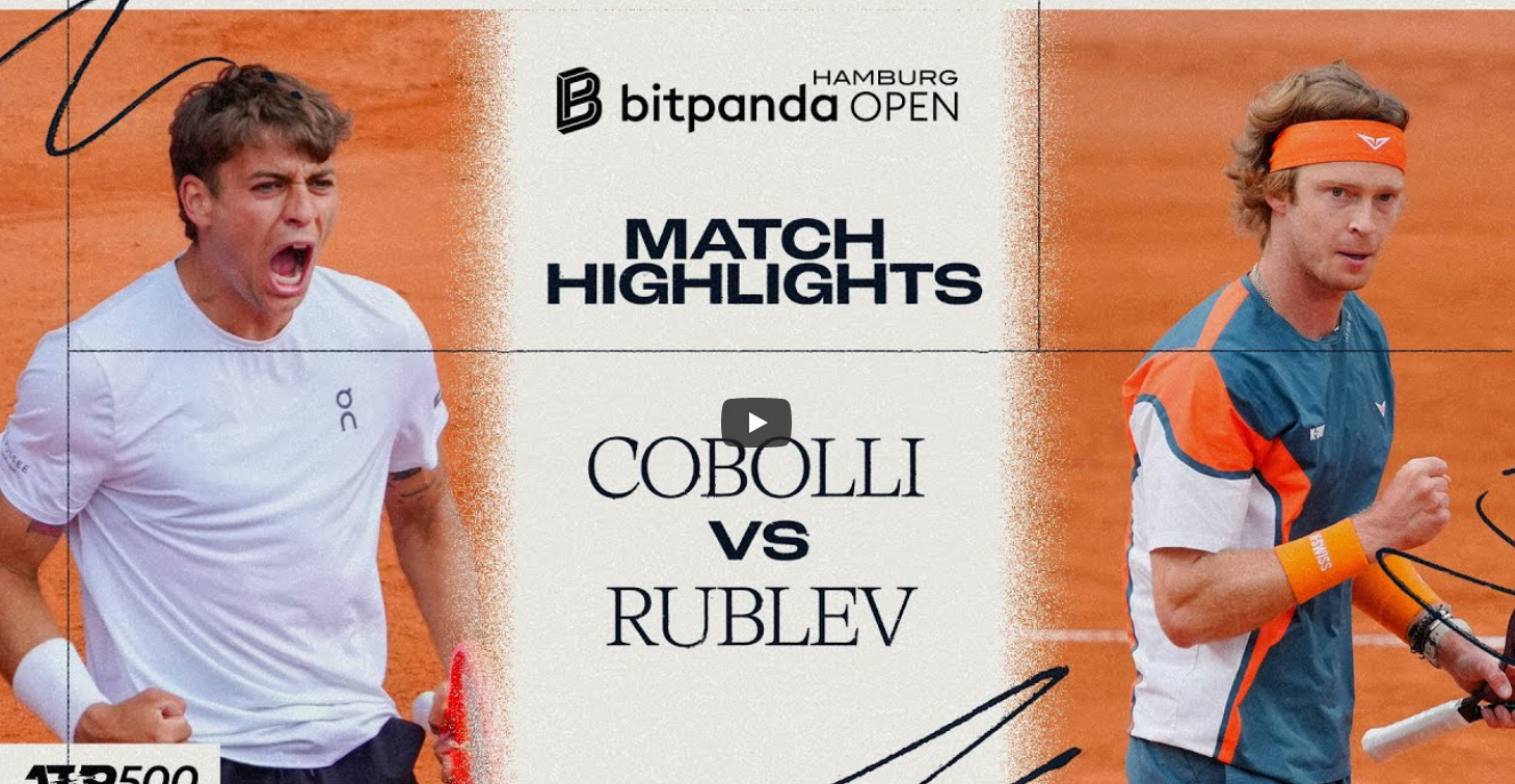 Match highlights Cobolli vs. Rublev | Bitpanda Hamburg Open 2025